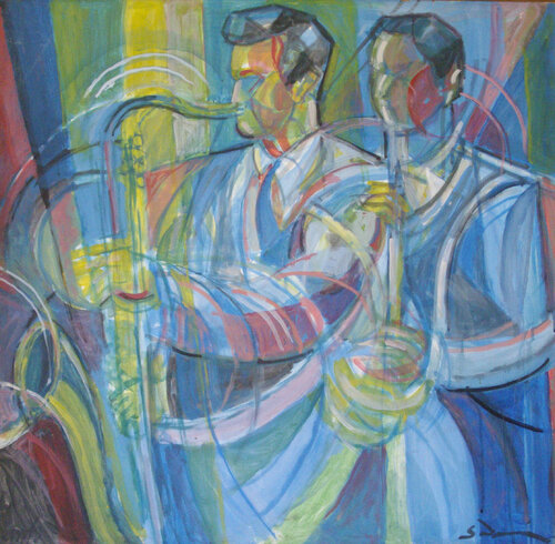 Il Jazz by Daniel Schinasi, Painting for Sale on Select