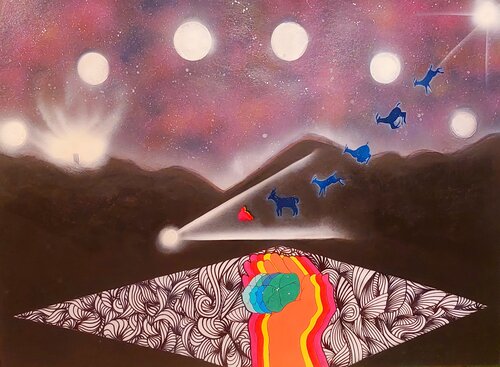 Puerta del Cielo by Obed Matias, Painting for Sale on Select