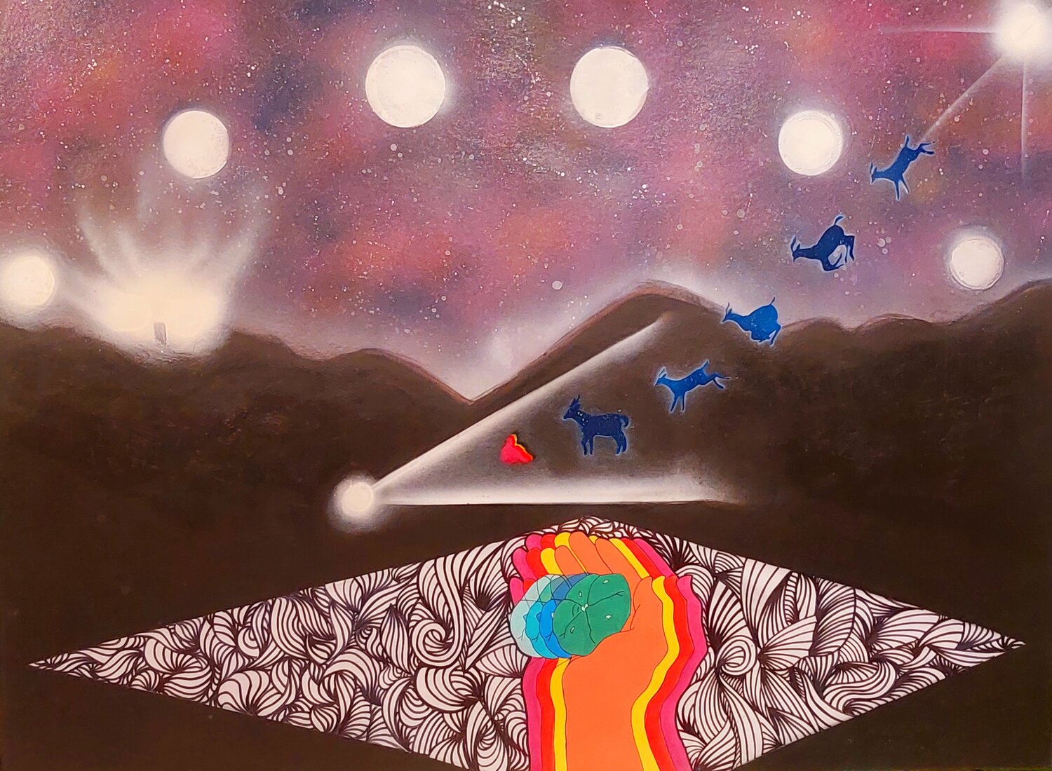 Puerta del Cielo Obed Matias Original painting for sale