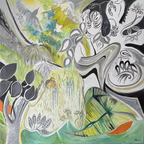 La pomme d'OR by Renée Mauri, Painting for Sale on Select