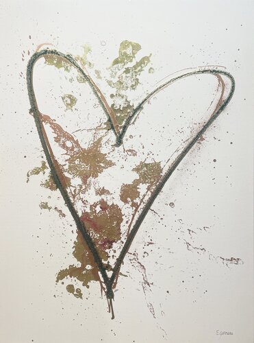 Symbole d'amour inconditionnel by Esther GARNEAU, Painting for Sale on Select