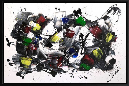 Mettons de la couleur dans notre grisaille by Esther GARNEAU, Painting for Sale on Select