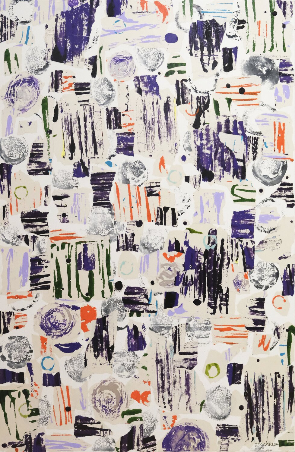 Sans comprendre la détresse des mots que j'envoie Esther GARNEAU Original painting for sale