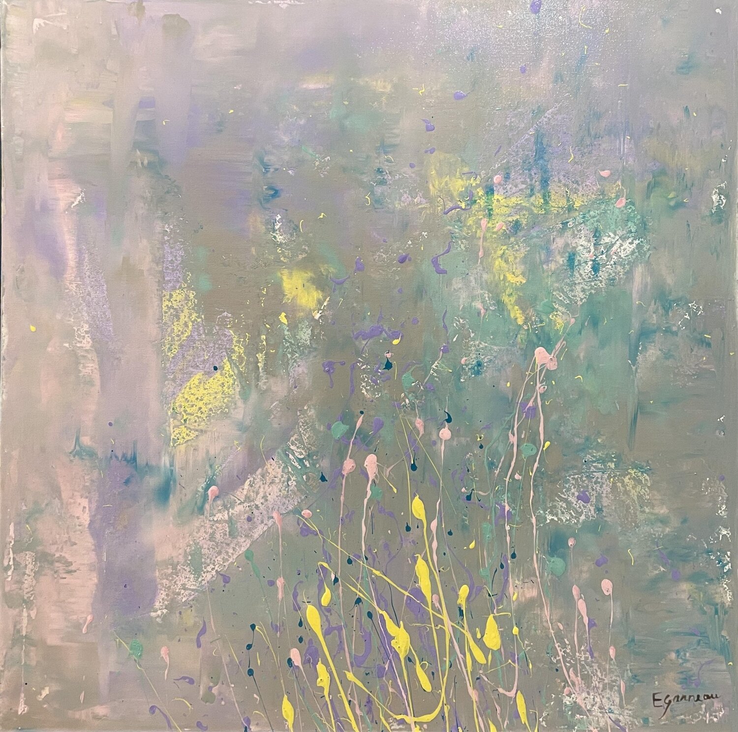 Un ambiance délicate et réconfortante Esther GARNEAU Original painting for sale