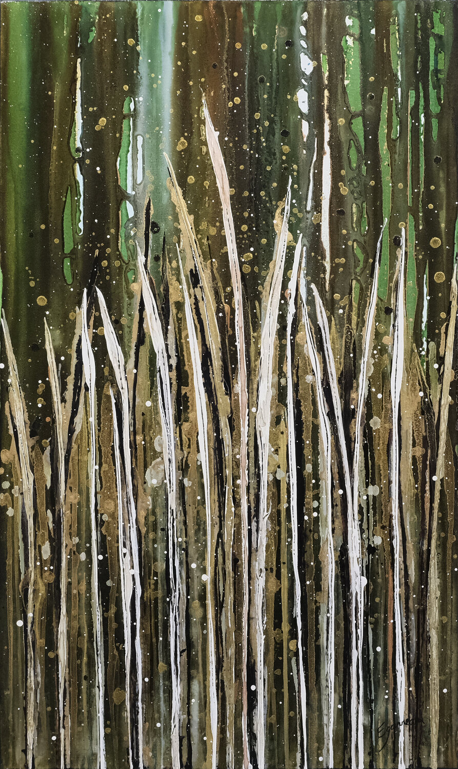 Verdure des prés Esther GARNEAU Original painting for sale