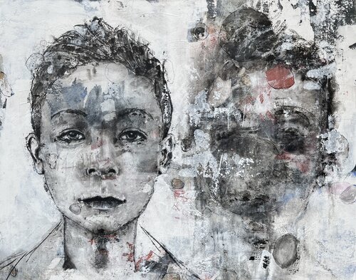 Eugen schaut aufs Leben by Karolin Schumann, Painting for Sale on Select