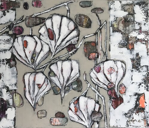 Lampionblüte by Karolin Schumann, Painting for Sale on Select