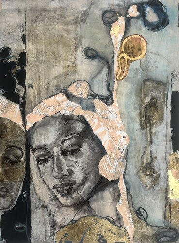 Verbunden im Dazwischen by Karolin Schumann, Painting for Sale on Select