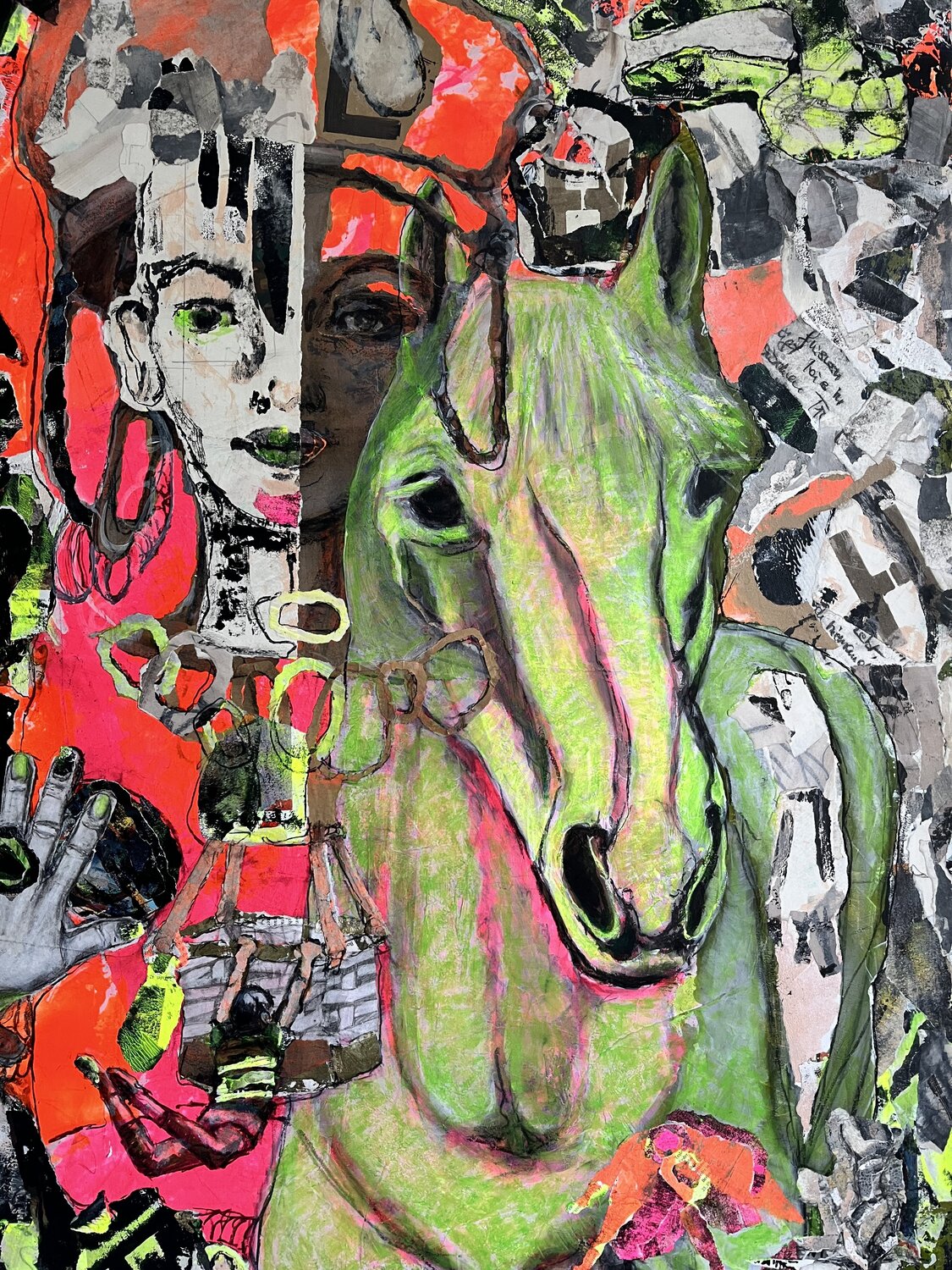 Himmelsfahrt Karolin Schumann Original painting for sale