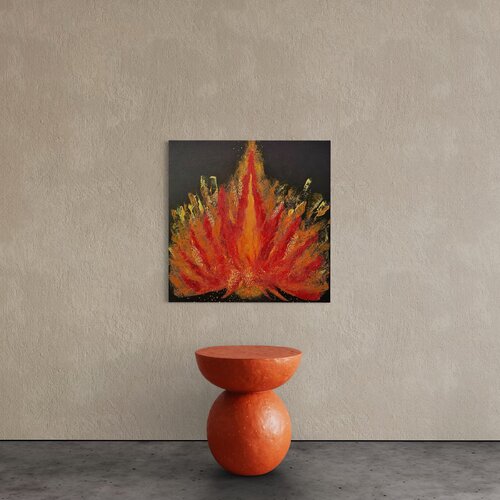 Feuer der Erinnerung by Qudsia Musrat Albaum, Painting for Sale on Select