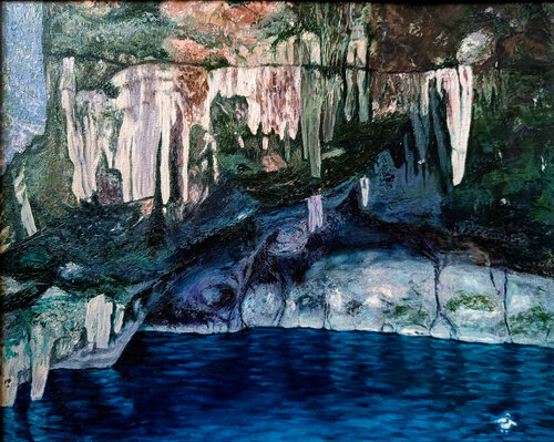 Deep Shades of Blue by Livia-Doina Stanciu, Painting for Sale on Select