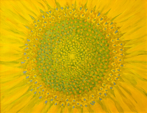 Sunflower (fractal) by Livia-Doina Stanciu, Painting for Sale on Select