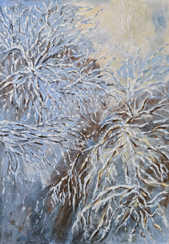 Winter Dew by Livia-Doina Stanciu, Painting for Sale on Select