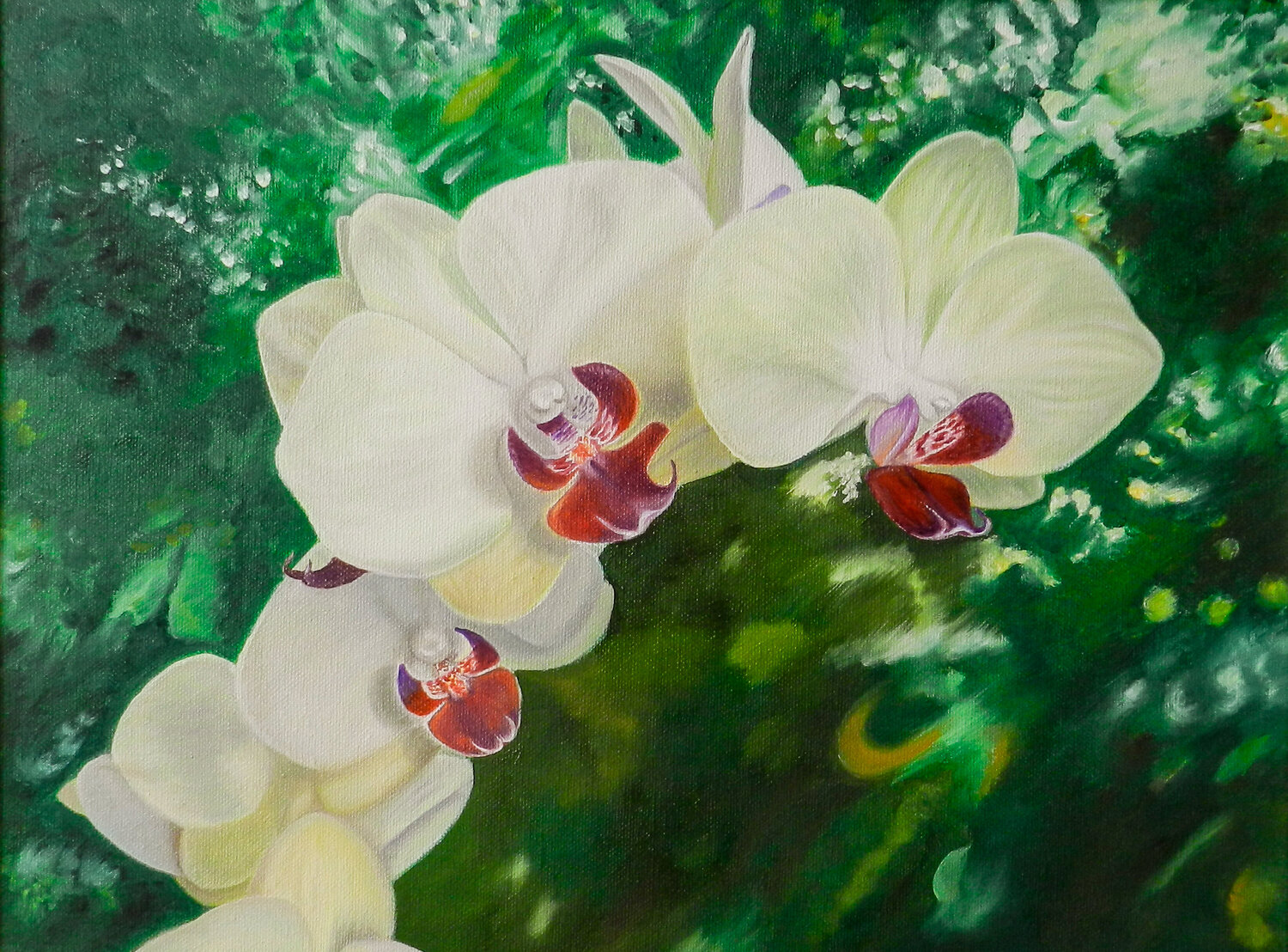 Orchids Dance Livia-Doina Stanciu Original painting for sale