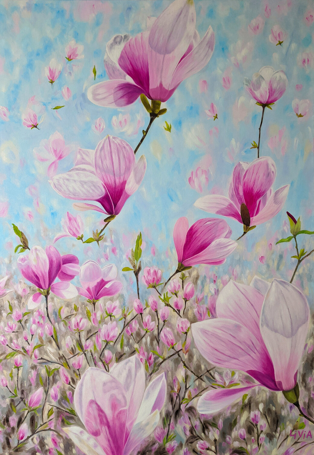Ascension (Floating Away) Livia-Doina Stanciu Original painting for sale