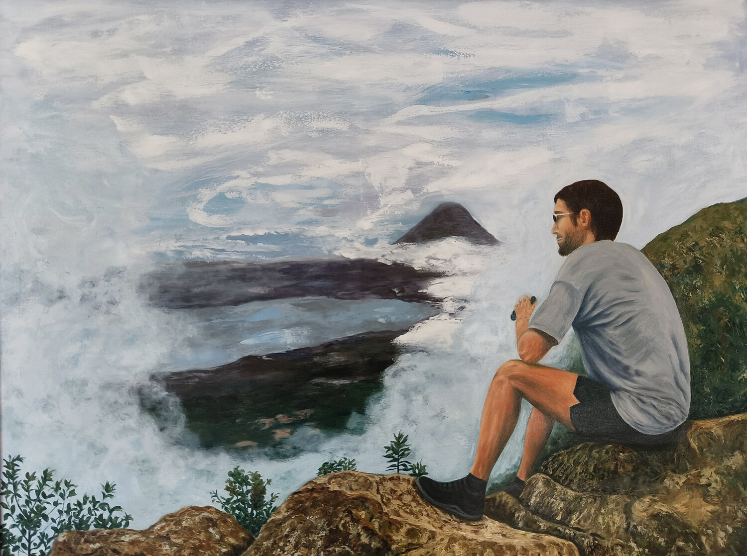 Window to the Horizon Livia-Doina Stanciu Original painting for sale