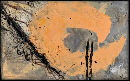 Citrine Nebula by Miriam Fehlmann, Painting for Sale on Select