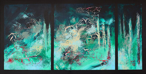 Traverser la forêt by Hélène Zenatti, Painting for Sale on Select