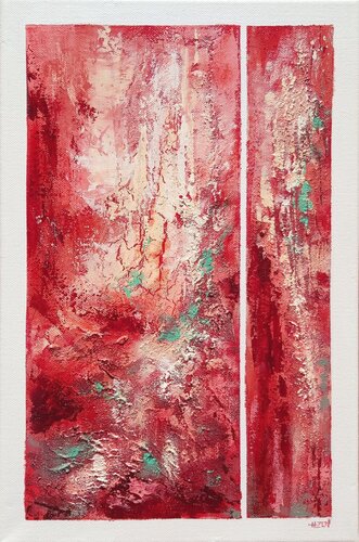 A day in red by Hélène Zenatti, Painting for Sale on Select