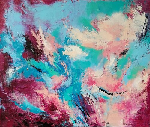 Des fleurs en hiver by Hélène Zenatti, Painting for Sale on Select