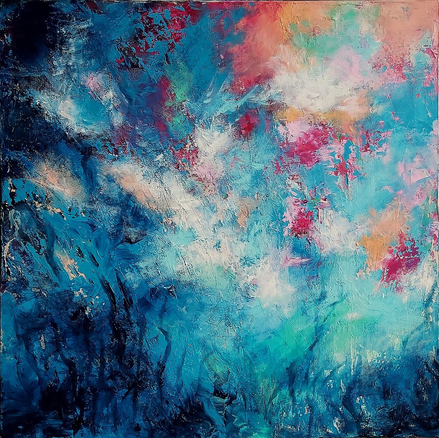 Jardin d'hiver Hélène Zenatti Original painting for sale