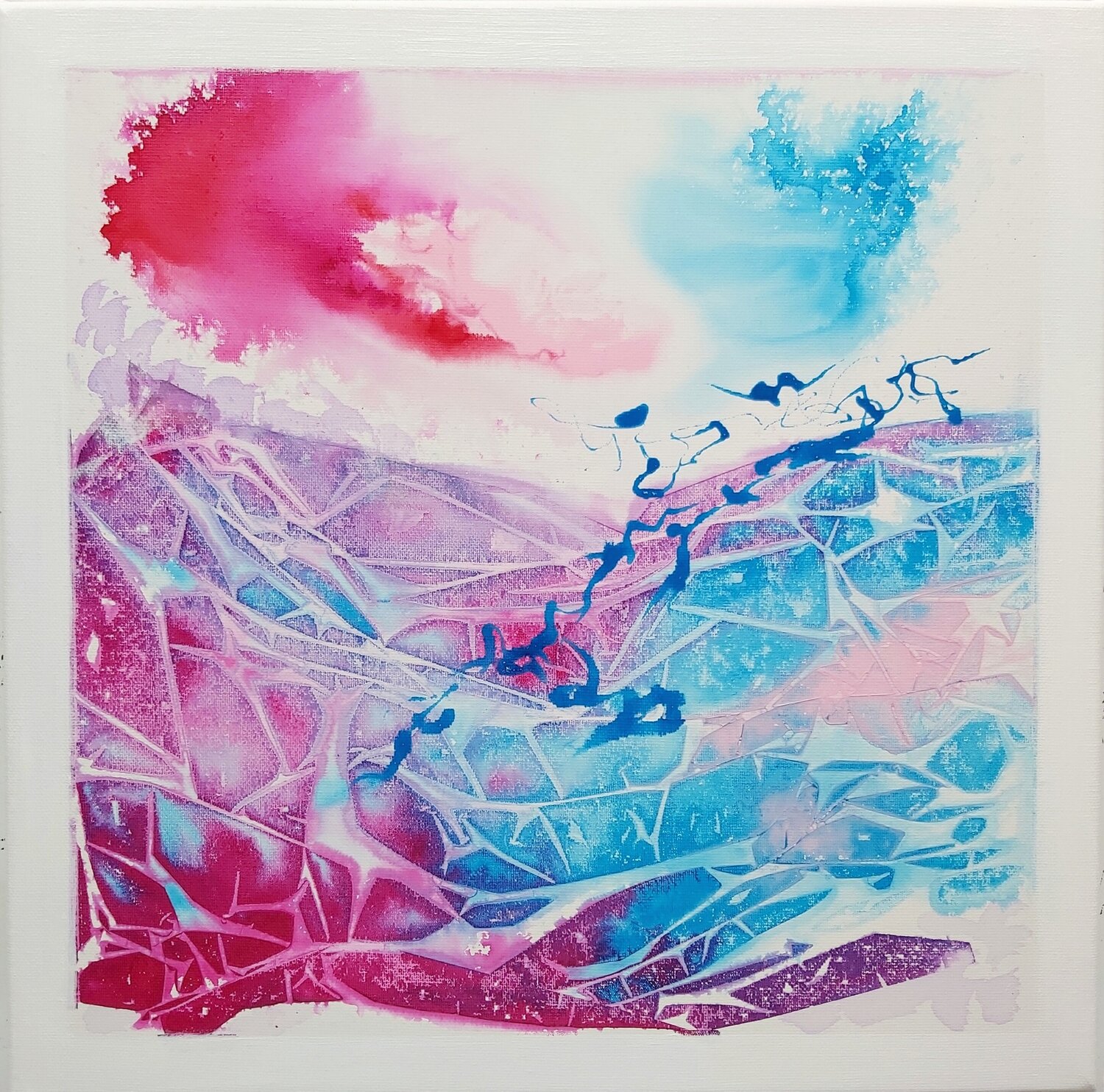 Colline des moments perdus Hélène Zenatti Original painting for sale