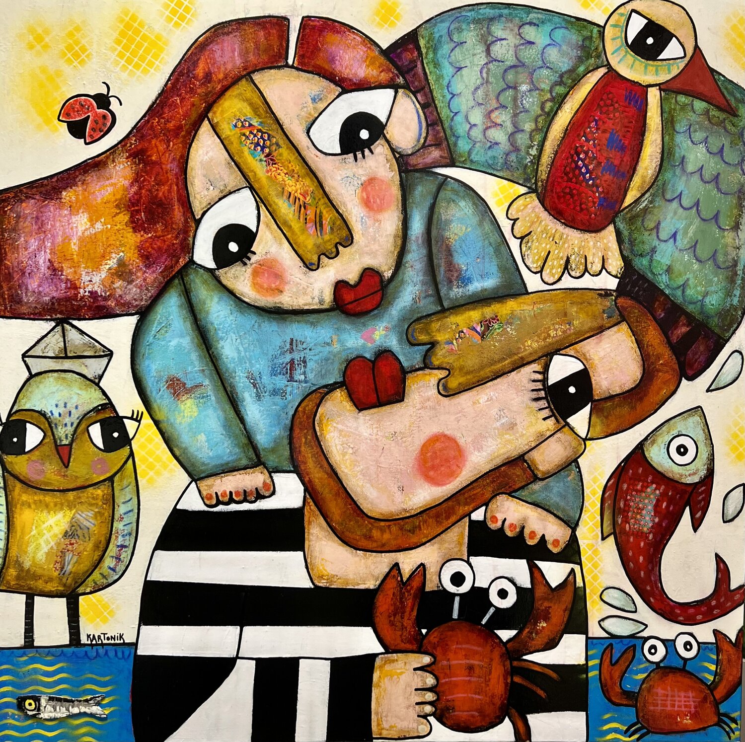 BIENVEILLANCE KARTONIK Original painting for sale