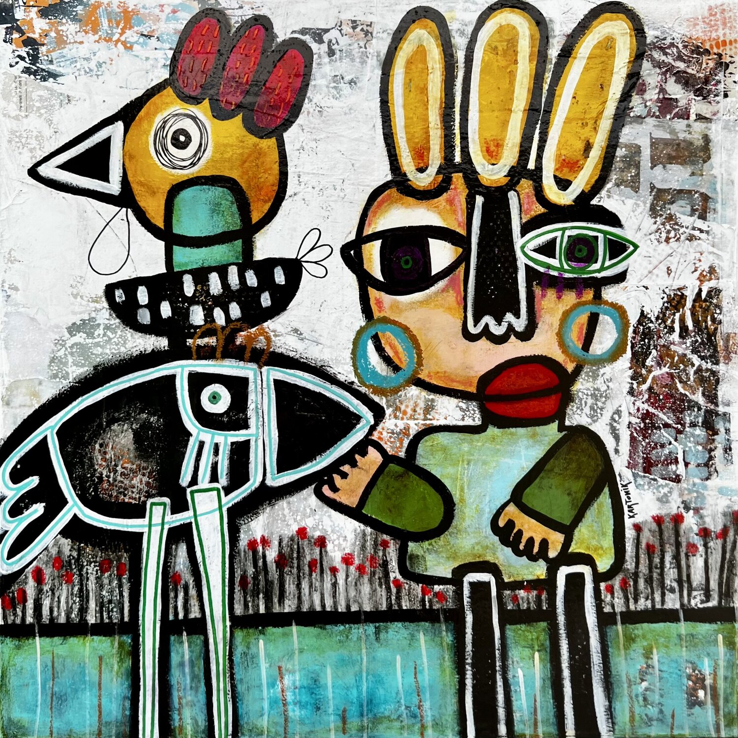 MATIN VIVANT KARTONIK Original painting for sale