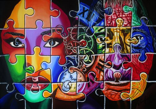 The Puzzle of Aging by Rainer Englisch, Painting for Sale on Select