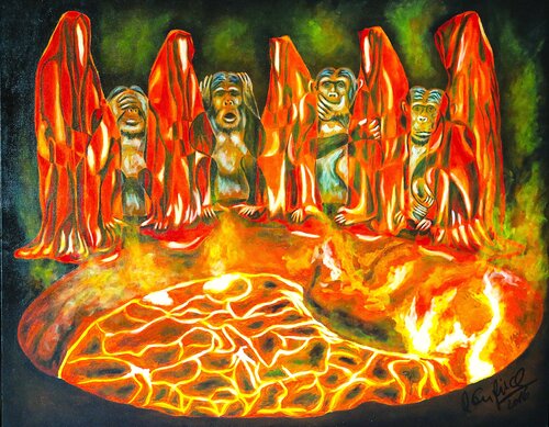European Phlegm by Rainer Englisch, Painting for Sale on Select