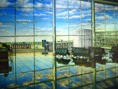 The sky outside by Paolo Cristiani, Painting for Sale on Select