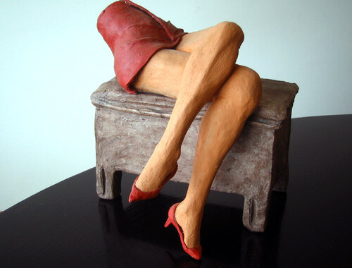Crossed legs by Paolo Cristiani, Sculpture for Sale on Select