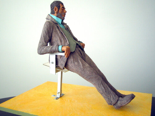 Attesa di sera - In the evening by Paolo Cristiani, Sculpture for Sale on Select