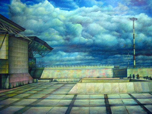 La tempesta, Rome by Paolo Cristiani, Painting for Sale on Select
