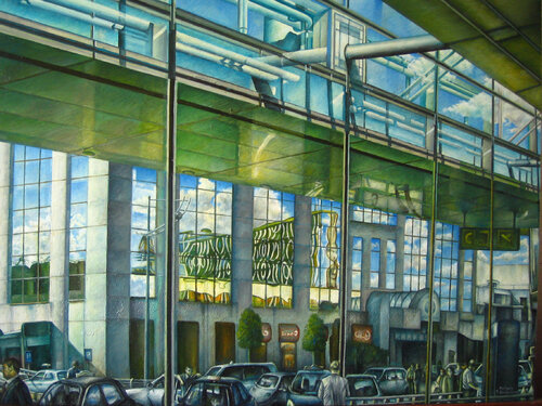 Arrivals by Paolo Cristiani, Painting for Sale on Select