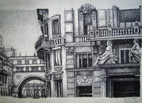 Milano liberty von Paolo Cristiani, Zeichnungen kaufen auf Select