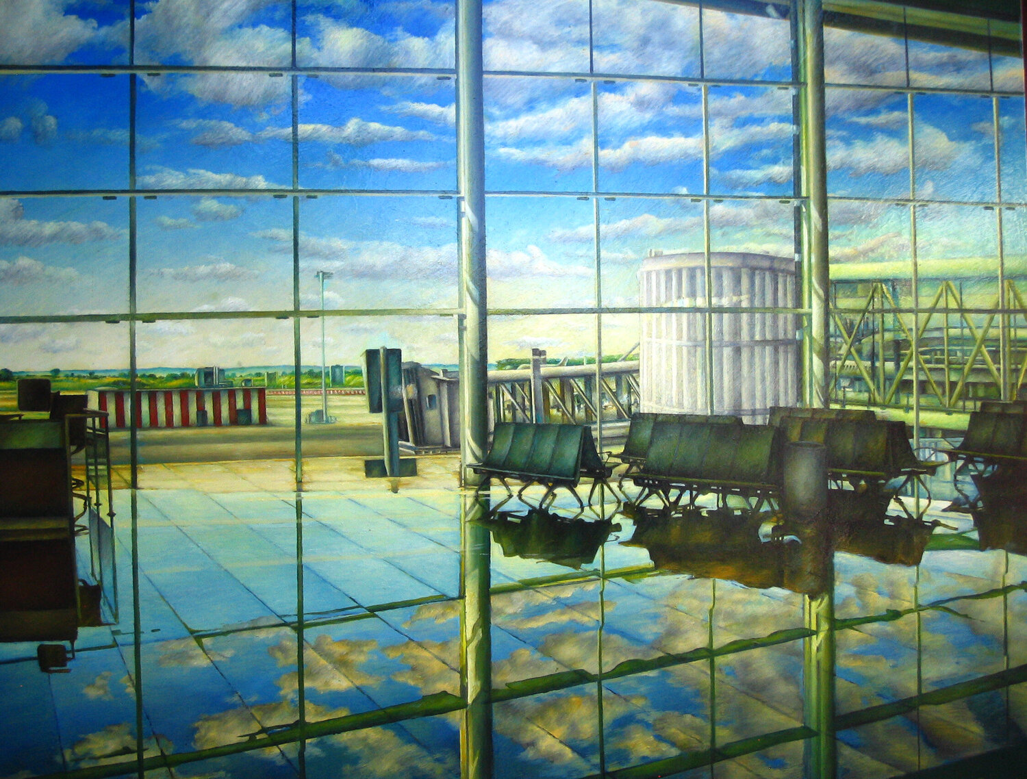 The sky outside Paolo Cristiani Original painting for sale