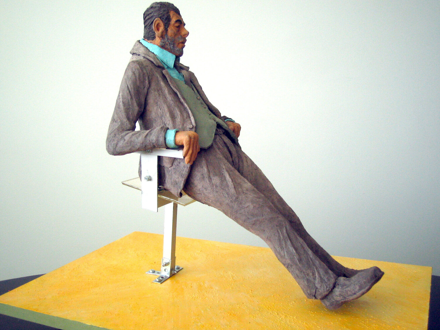 Attesa di sera - In the evening Paolo Cristiani Sculpture for sale