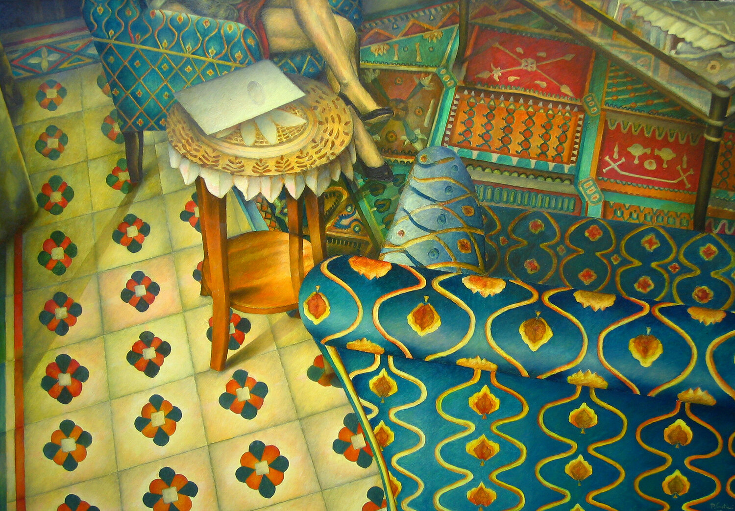 Afternoon in Erice Paolo Cristiani Original painting for sale