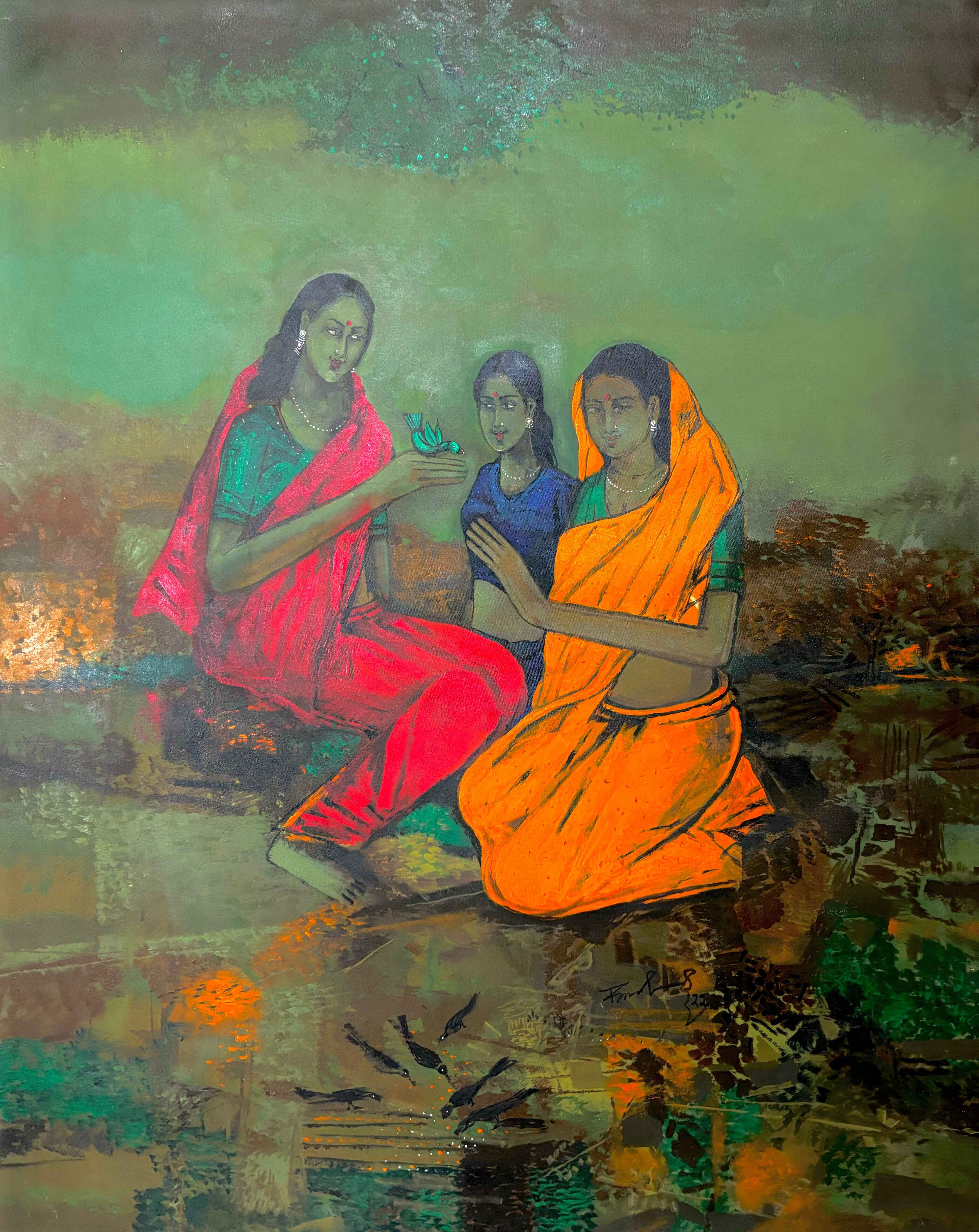 Topic Saree paintings