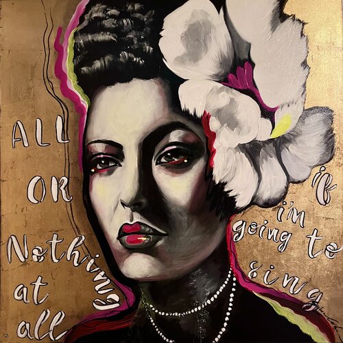 Lady Sings the Blues by Sylvia Cohen, Painting for Sale on Select