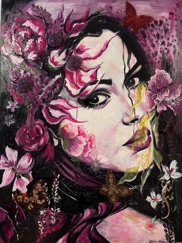 Fuschia Bloom by Sylvia Cohen, Painting for Sale on Select