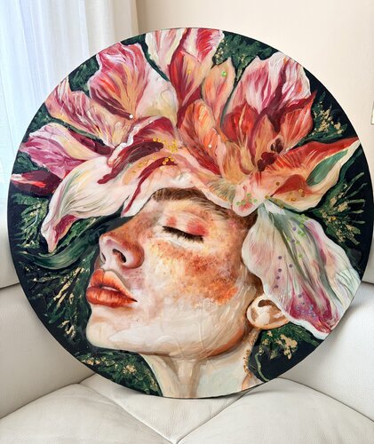 Quiet Bloom by Sylvia Cohen, Painting for Sale on Select