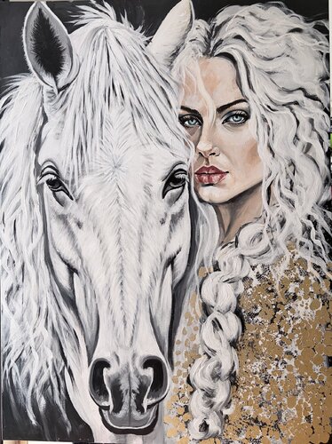 Mane and Muse by Sylvia Cohen, Painting for Sale on Select