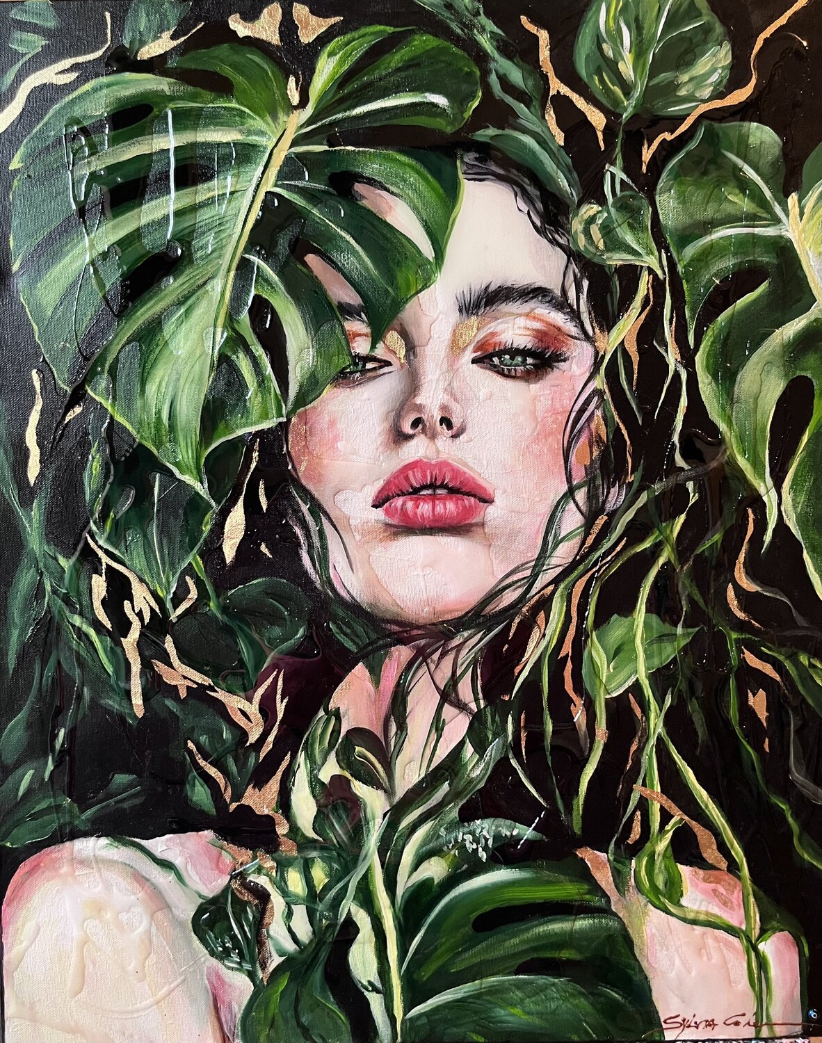 Jungle Muse Sylvia Cohen Original painting for sale