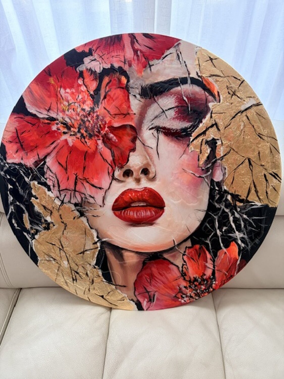 Coral Bloom Sylvia Cohen Original painting for sale