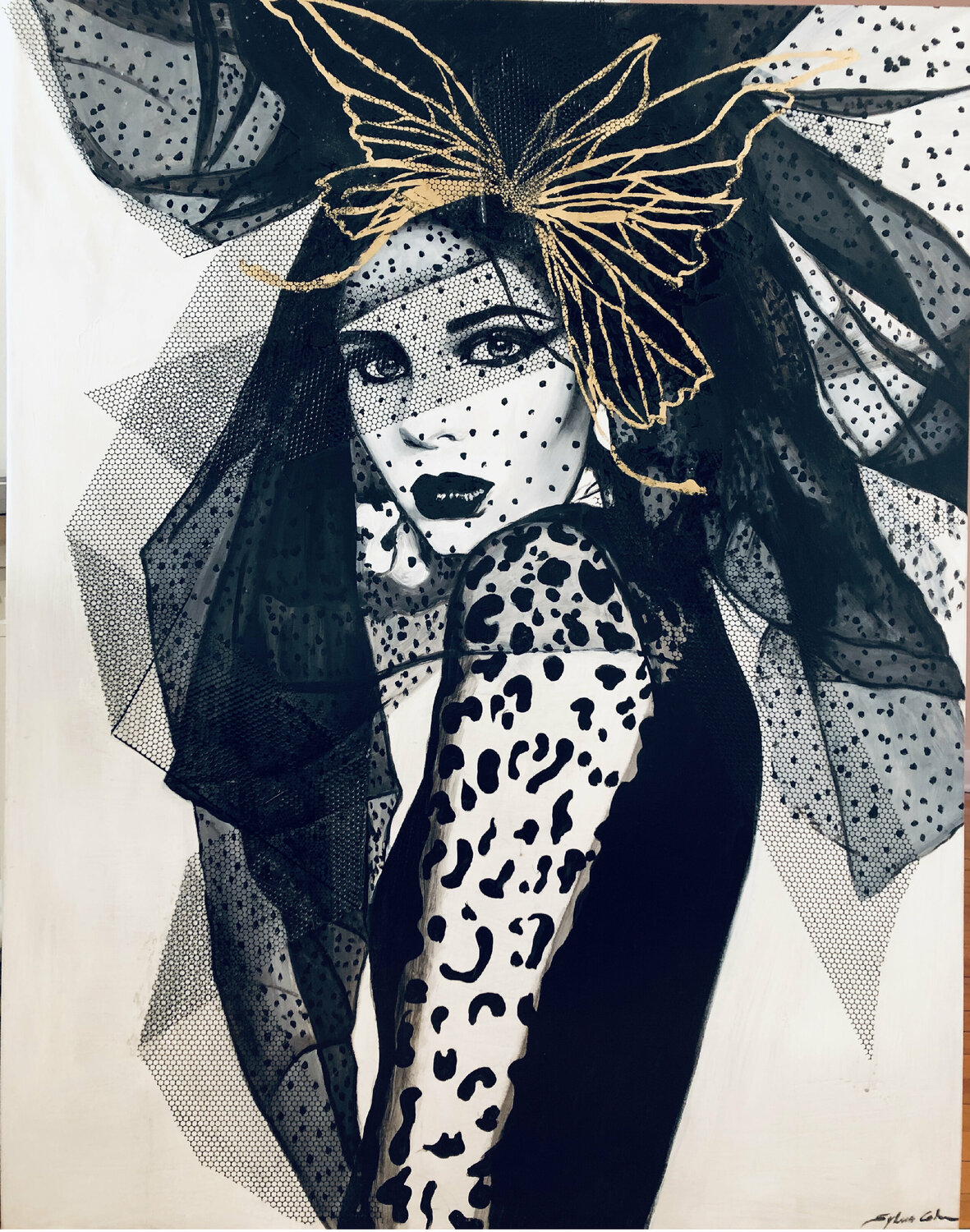 Madame Butterfly Sylvia Cohen Original painting for sale