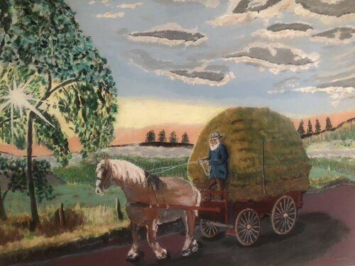 Last Load for the Day by Roy Tate, Painting for Sale on Select