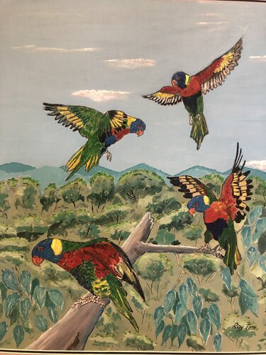 Lorikeets by Roy Tate, Painting for Sale on Select