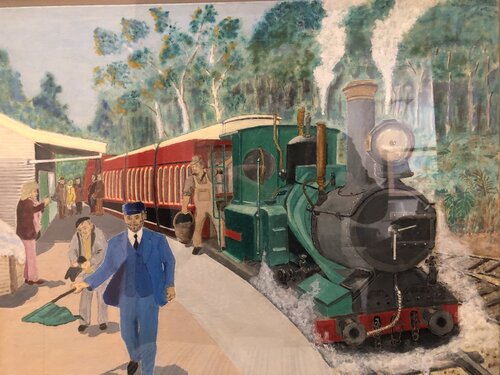 The Station Master by Roy Tate, Painting for Sale on Select